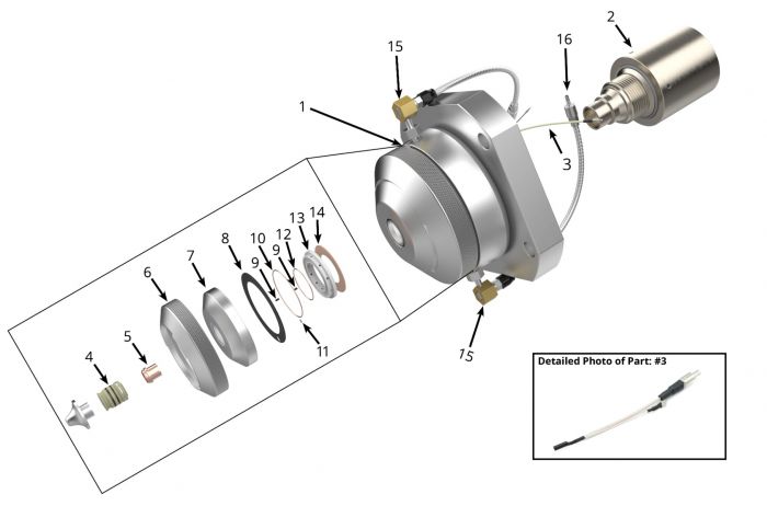 Replacement Sensor Head Components For HS 2010