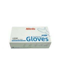 X-Large Disposable Nitrile 6mil Black Gloves (1 Box of 100 Gloves)