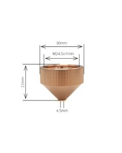 Nozzle Nut 4.5mm H22.9 (M24)