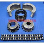 Roller Chain Shaft Coupling Assembly