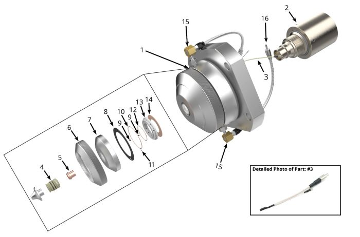 Replacement Sensor Head Components For HS 2010